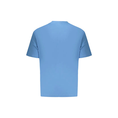 Napapijri T-Shirt Maniche Corte Uomo Azzurra Stampa Logo azzurro - vista 2
