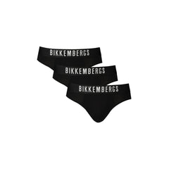 Bikkembergs Slip Uomo Nero Stampa Logo