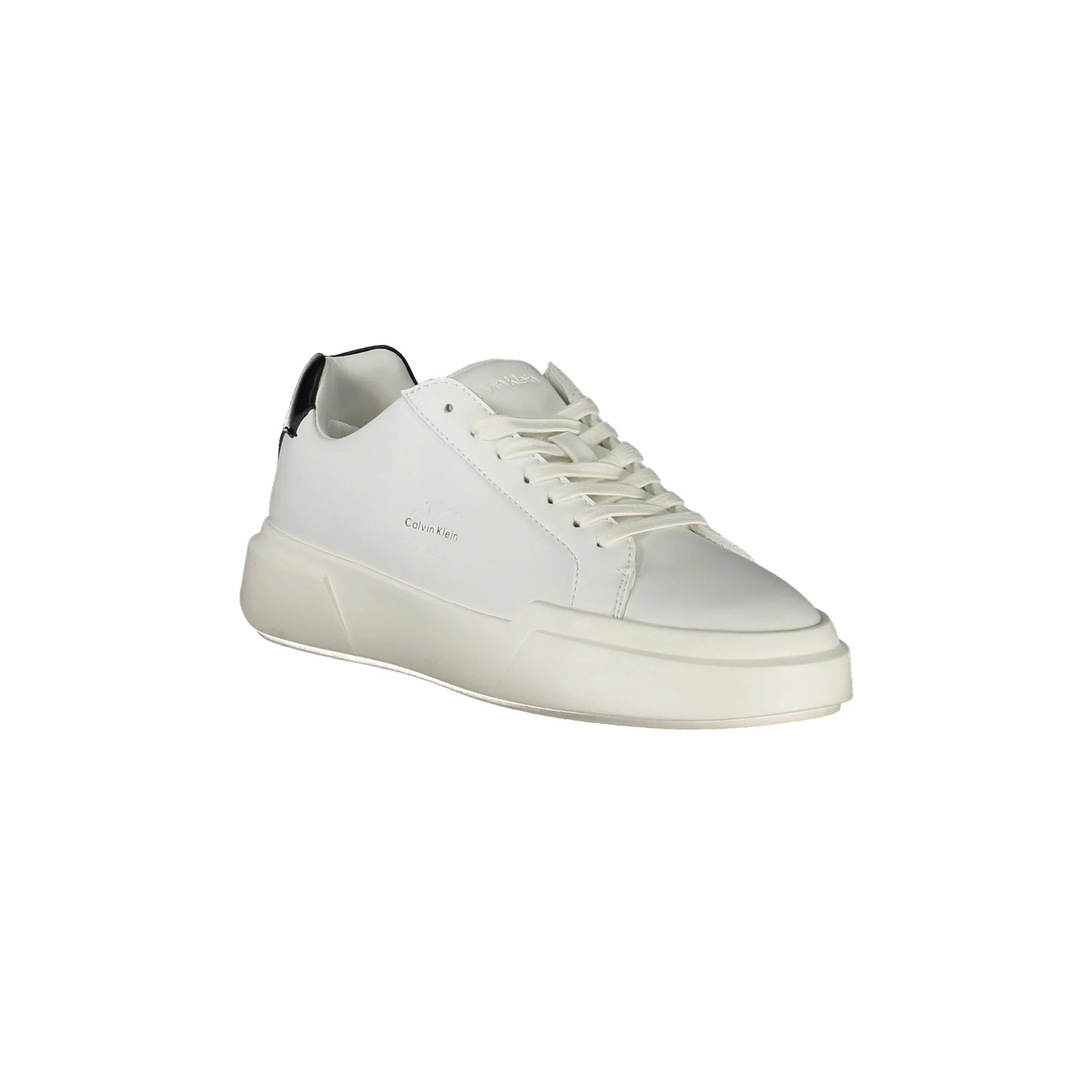 CALVIN KLEIN Sneakers Donna Bianche con Lacci e Dettagli in Nero - vista 2