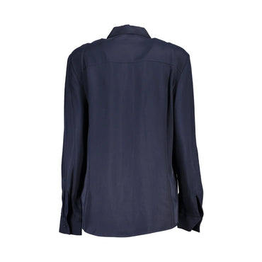 Tommy Hilfiger Camicia Maniche Lunghe Donna Blu Logo Camicie - vista 2