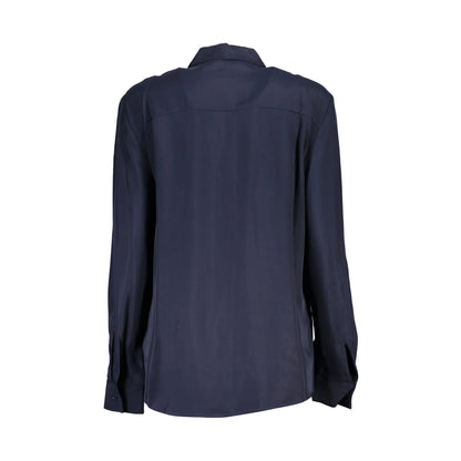 Tommy Hilfiger Camicia Maniche Lunghe Donna Blu Logo Camicie - vista 2