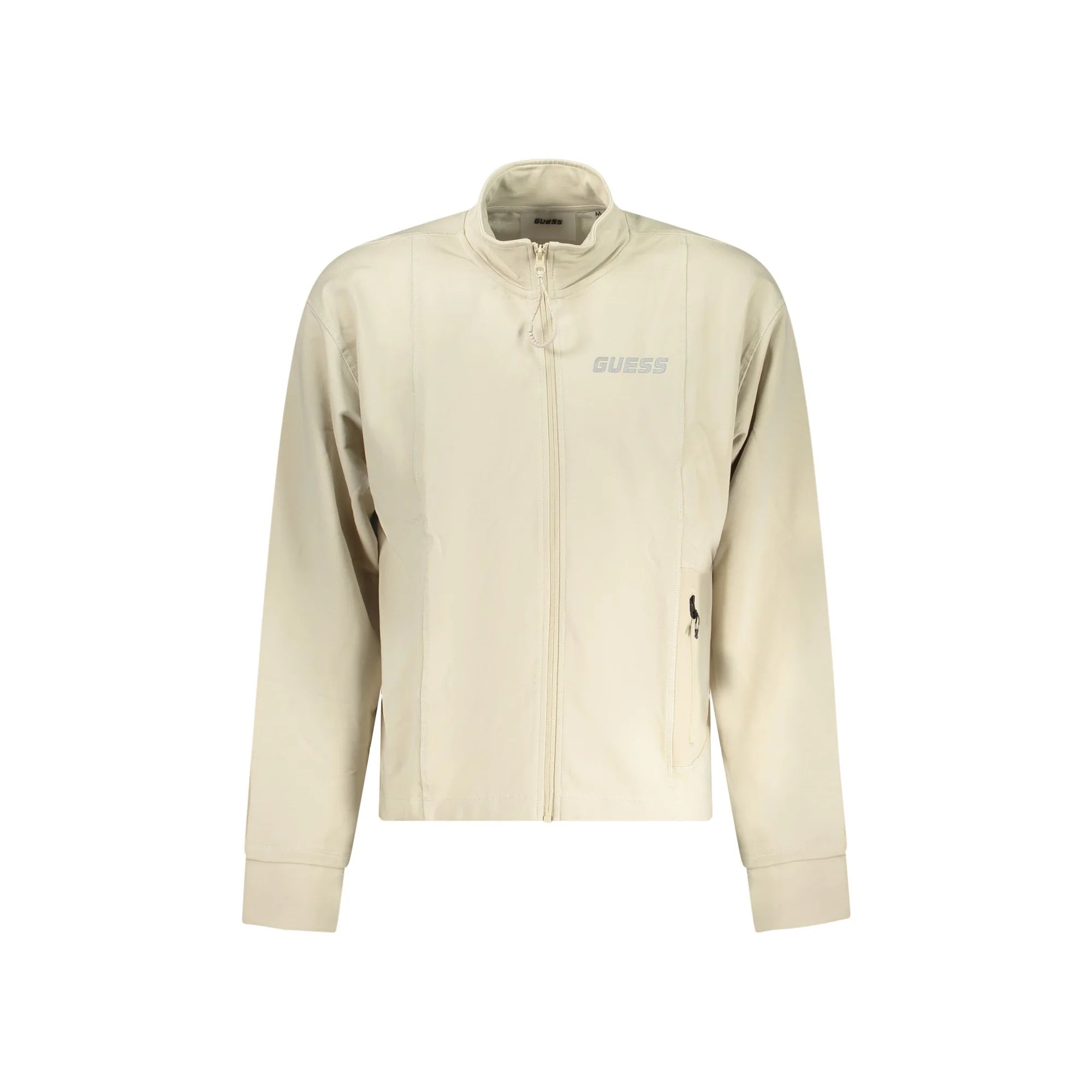 GUESS JEANS FELPA CON ZIP UOMO BEIGE