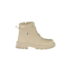 U.S. Polo Assn. Stivaletti Donna beige Stampa Logo