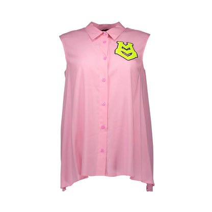 LOVE MOSCHINO CAMICIA SENZA MANICHE DONNA ROSA