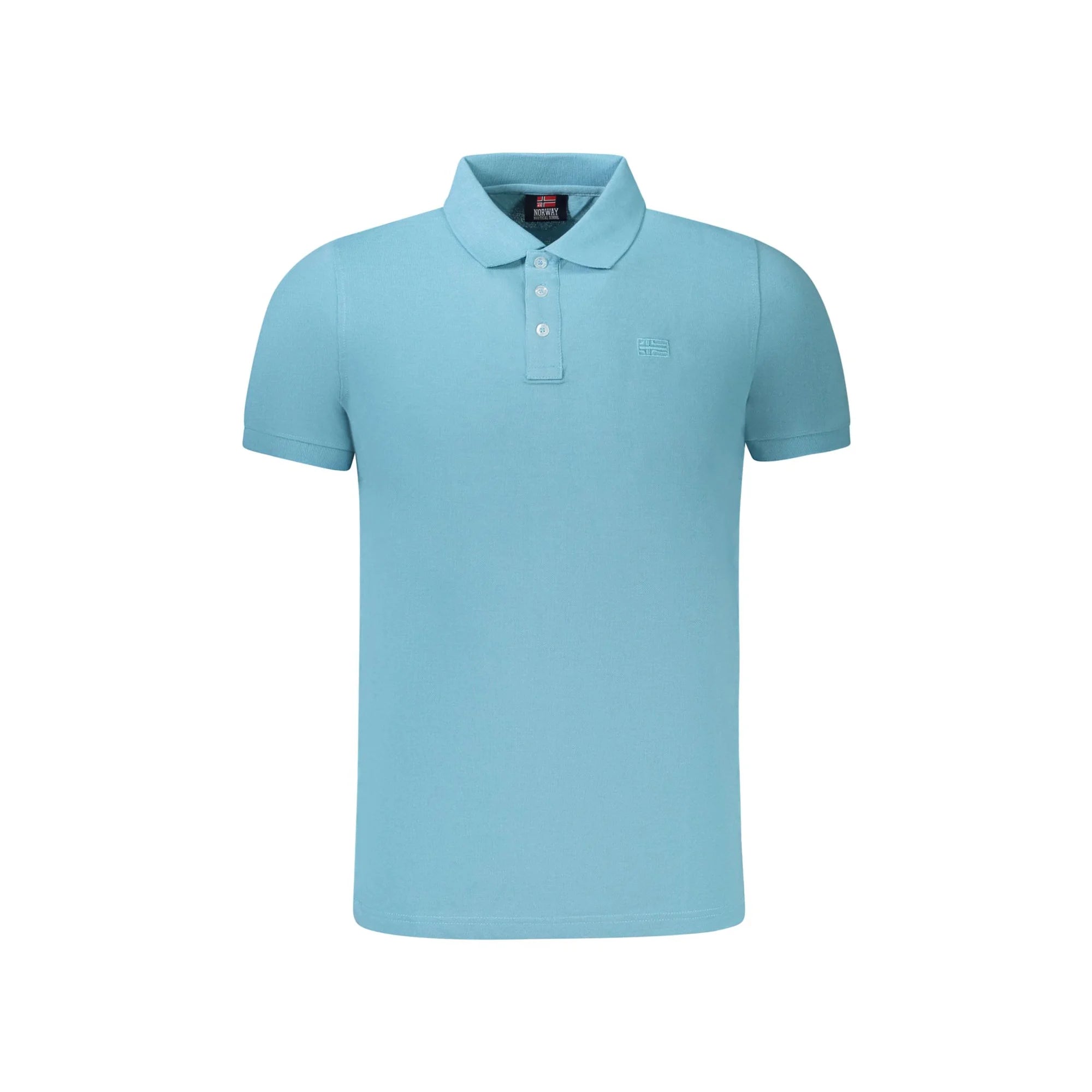 NORWAY 1963 POLO MANICHE CORTE UOMO AZZURRO
