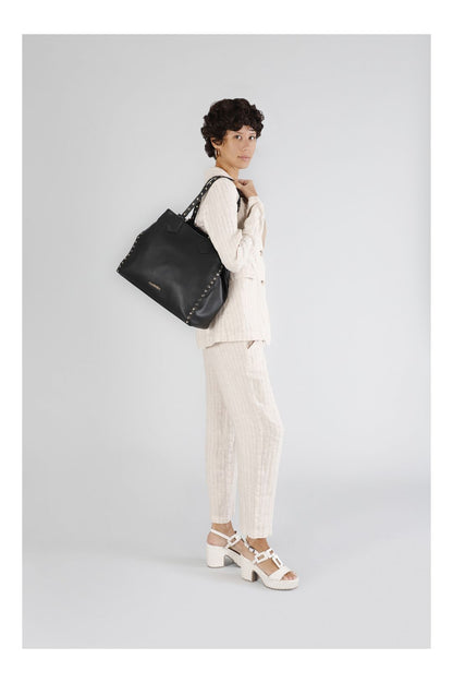 Cafenoir Borsa a Spalla Donna Nera Chiusura con Zip Borse nero - vista 3