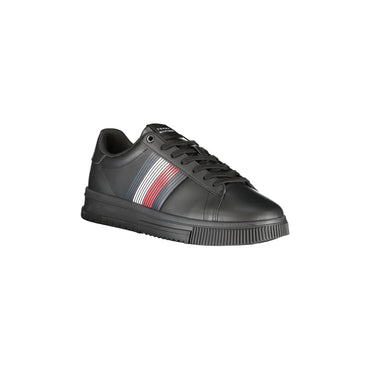 TOMMY HILFIGER Scarpe Sneakers Uomo Nere con Dettagli a Contrasto nero - vista 2
