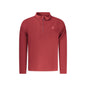 U.S. Grand Felpa Uomo Rossa Mezza Zip Pile Ricamo Logo Felpe Rosso - foto prodotto