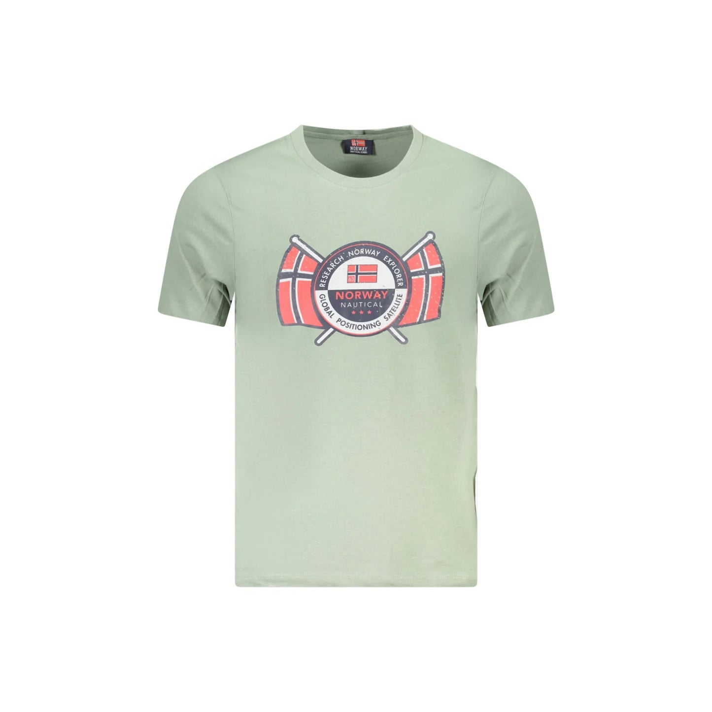 Norway 1963 T-Shirt Maniche Corte Uomo Verde Stampa - foto prodotto