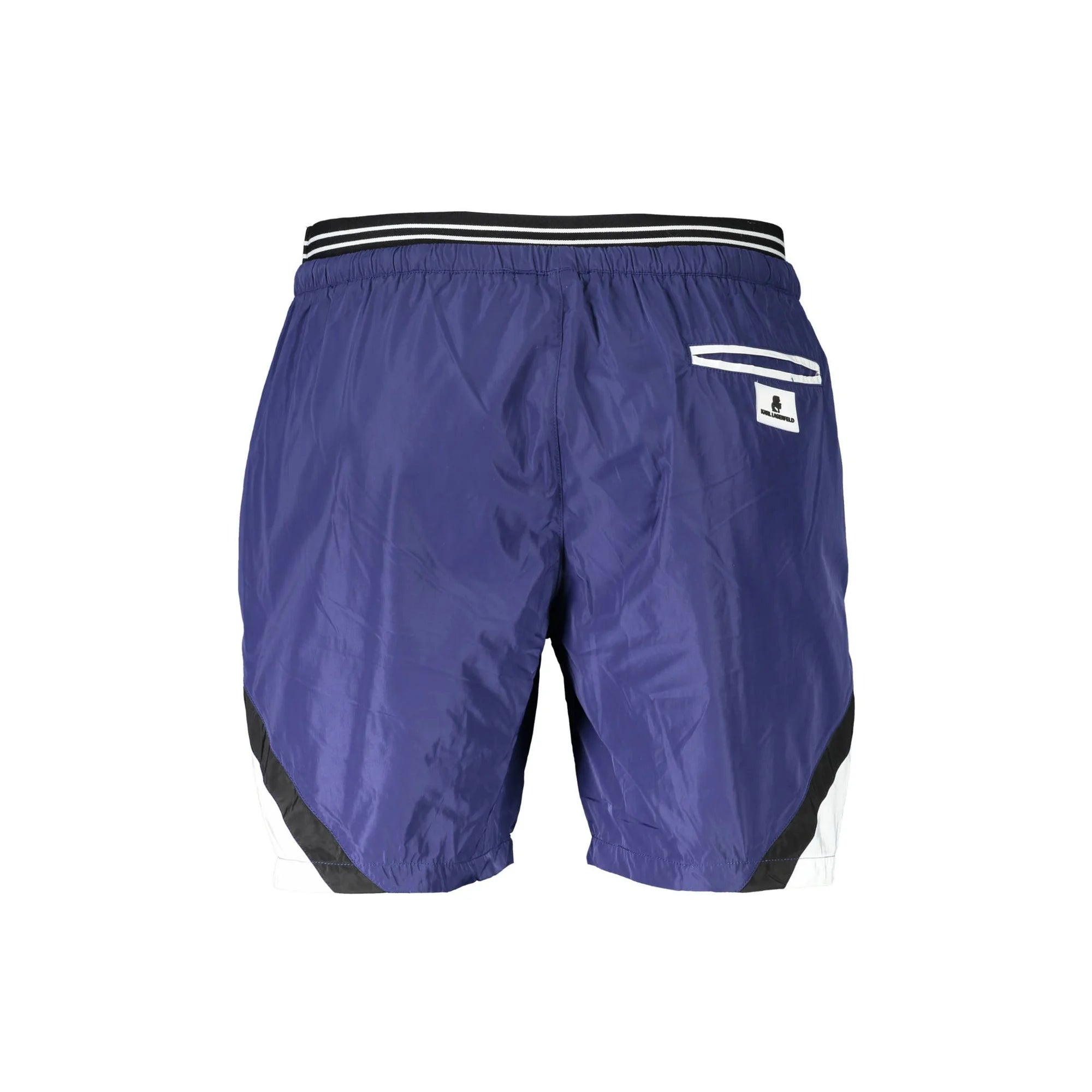 Karl Lagerfeld Beachwear Costume da Mare Uomo Blu Dettagli a Contrasto - vista 2