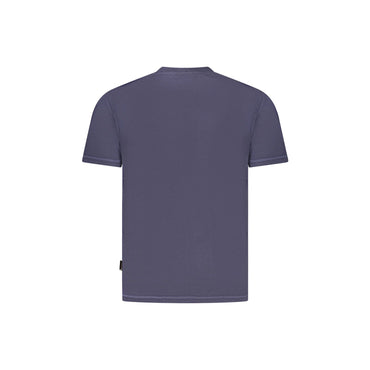 Napapijri T-Shirt Maniche Corte Uomo Blu Stampa Logo - vista 2