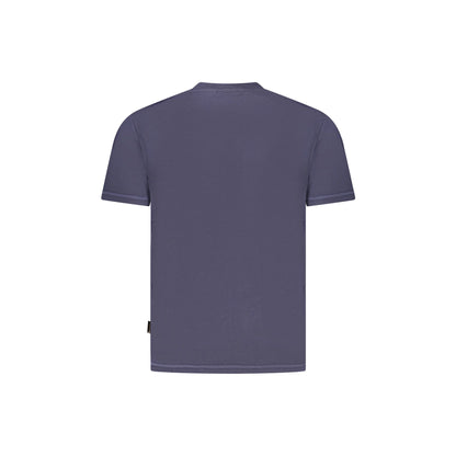 Napapijri T-Shirt Maniche Corte Uomo Blu Stampa Logo - vista 2