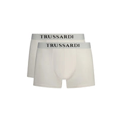 Trussardi Boxer Hombre Blanco Estampado Logo