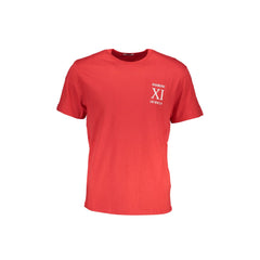 Bikkembergs T-Shirt Manches Courtes Homme Rouge Imprimé Logo