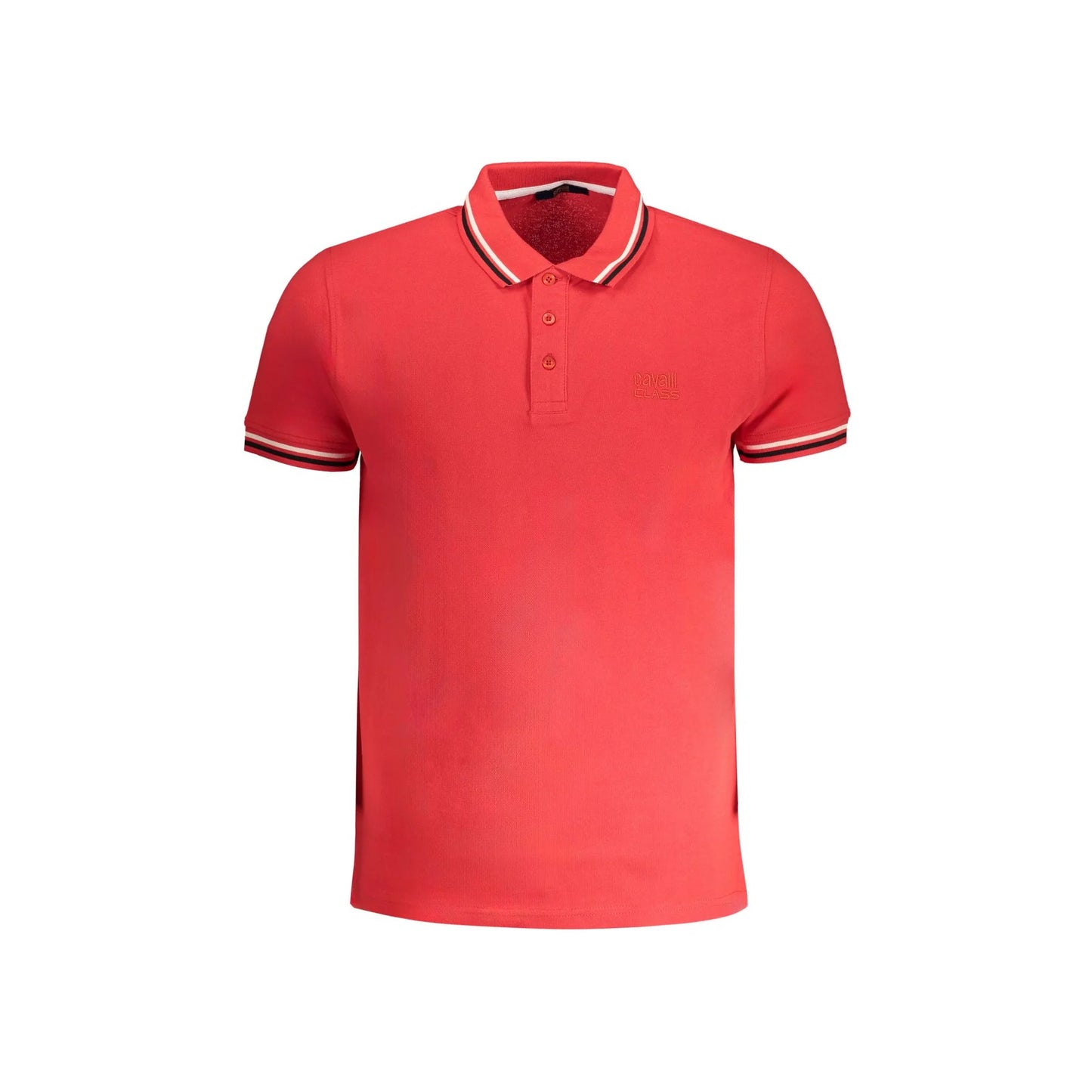 Cavalli Class Polo Maniche Corte Uomo Rossa Ricamo Rosso - foto prodotto