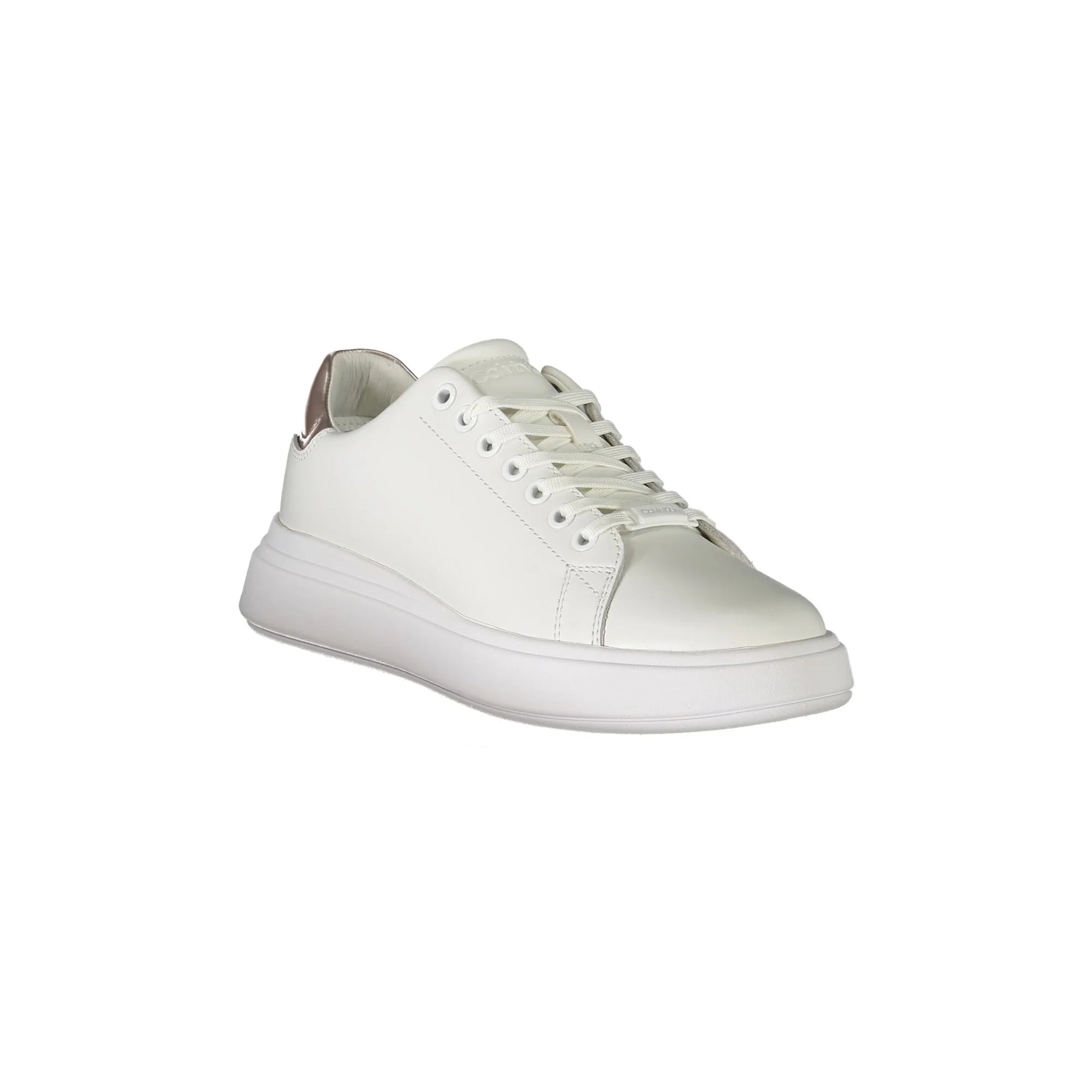 CALVIN KLEIN Scarpe Sneakers Donna Bianche con Dettagli a Contrasto bianco - vista 2