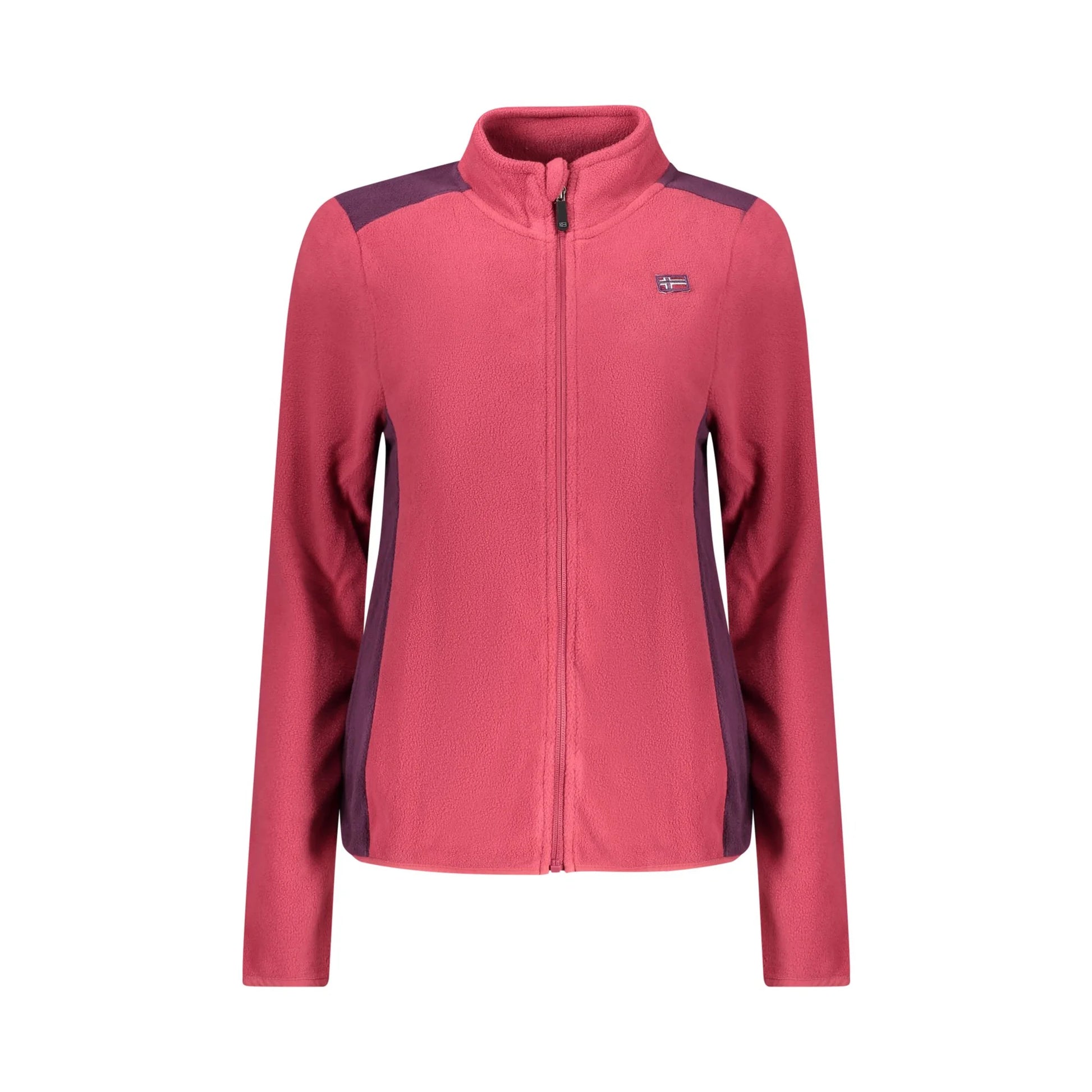 Norway 1963 Felpa Donna Rosa Zip Pile Dettagli Logo Felpe - foto prodotto