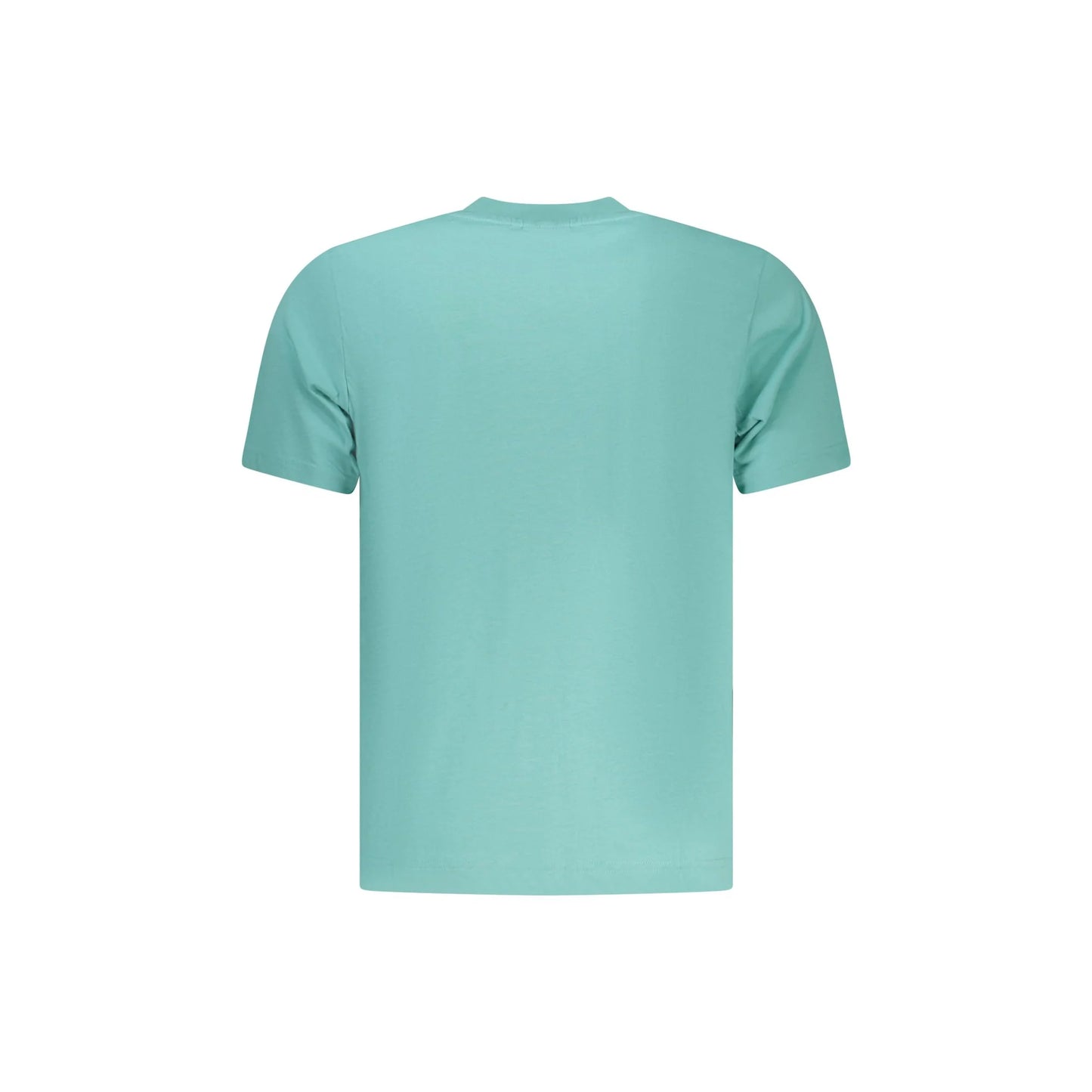North Sails T-Shirt Uomo Azzurra Maniche Corte Cotone Logo azzurro - vista 2