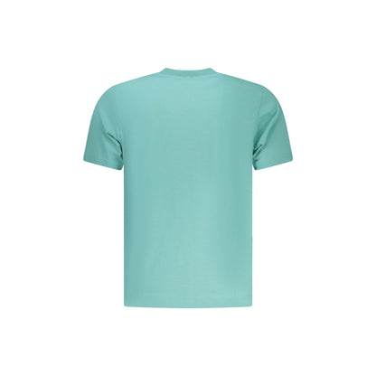 North Sails T-Shirt Uomo Azzurra Maniche Corte Cotone Logo azzurro - vista 2