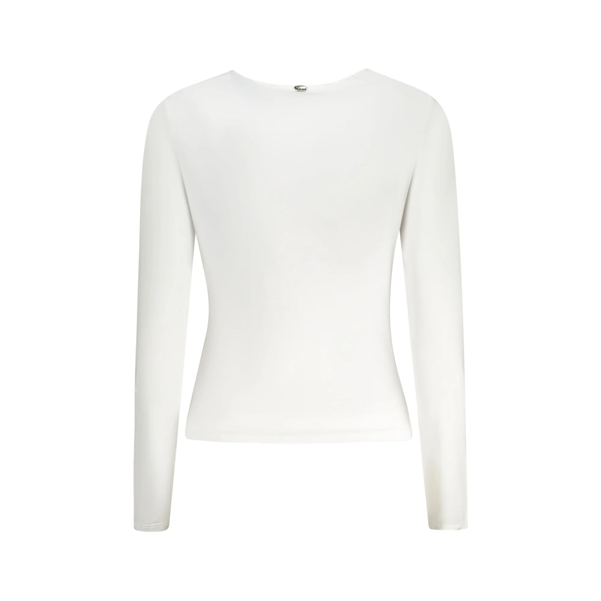 Guess Jeans T-Shirt Maniche Lunghe Donna Bianca Logo bianco - vista 2