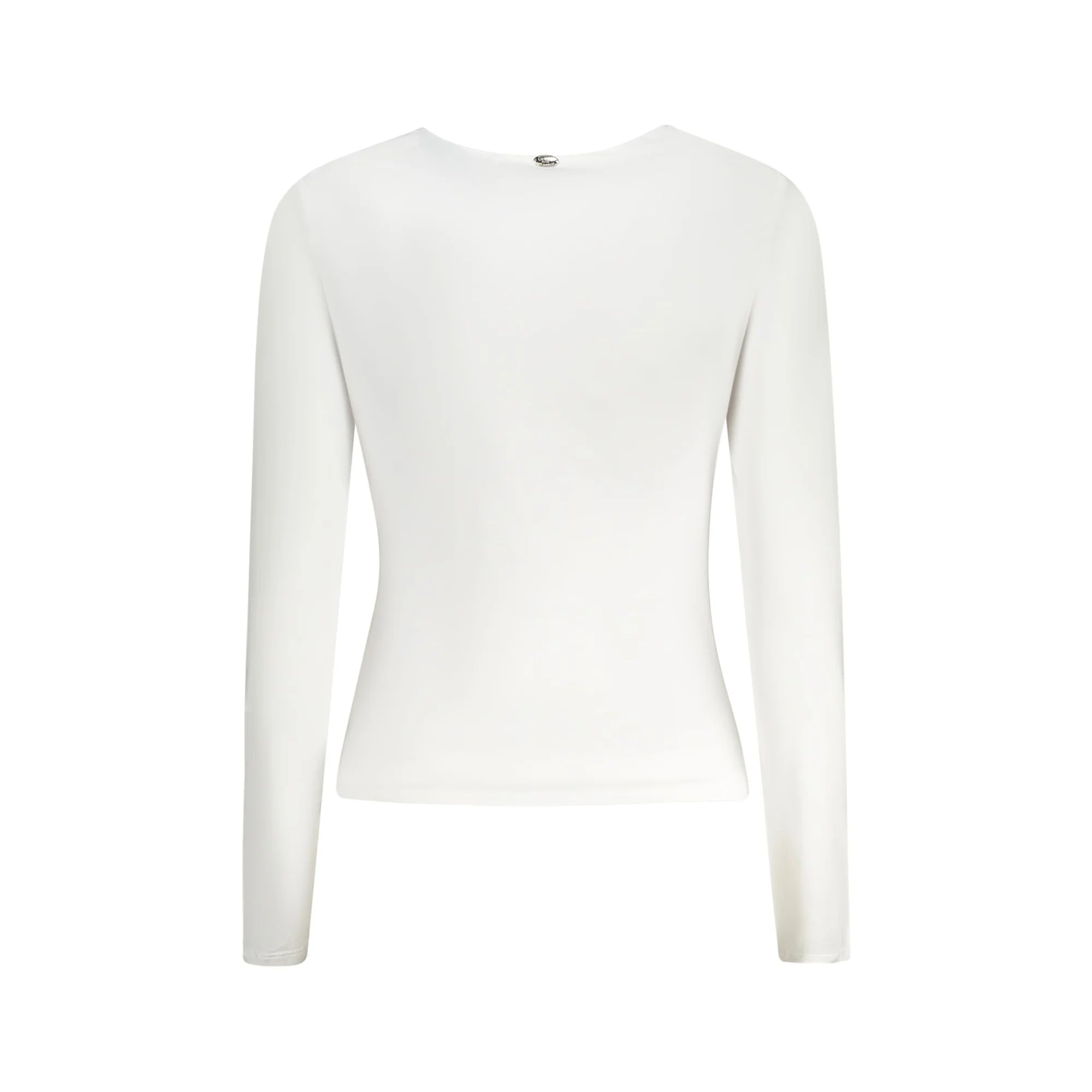 GUESS JEANS T-SHIRT MANICHE LUNGHE DONNA BIANCO