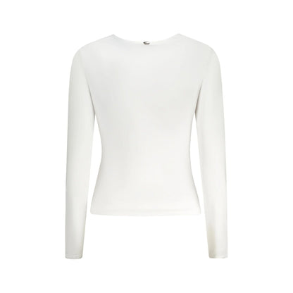Guess Jeans T-Shirt Maniche Lunghe Donna Bianca Logo bianco - vista 2