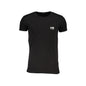 Cavalli Class T-Shirt Uomo Nera Girocollo Cotone Stampa Logo Nero - foto prodotto