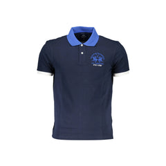 La Martina Polo Maniche Corte Uomo Blu Ricamo