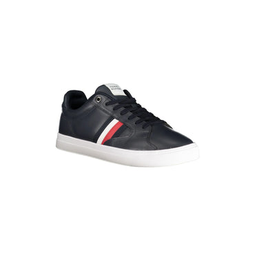 TOMMY HILFIGER Sneakers Uomo Blu con Lacci e Dettagli a Contrasto - vista 2