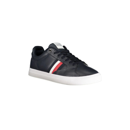 TOMMY HILFIGER Sneakers Uomo Blu con Lacci e Dettagli a Contrasto - vista 2
