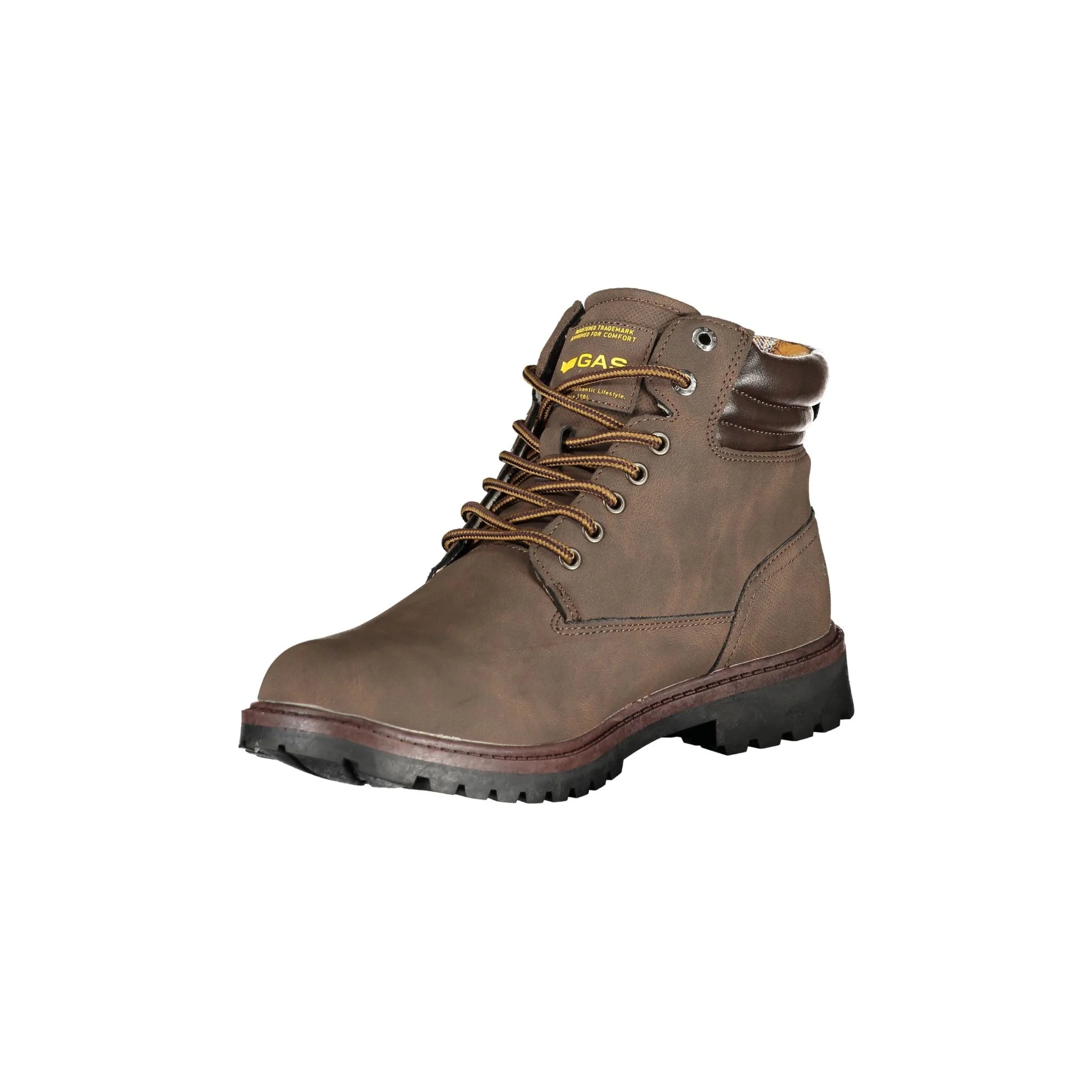 Gas Sneakers Uomo Marrone Stampa Logo - vista 3