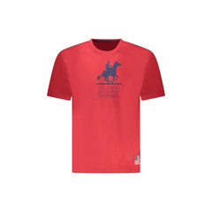 U.S. Grand Polo T-Shirt Maniche Corte Uomo Rossa Stampa Logo