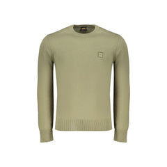 Boss Maglia Uomo Verde Logo
