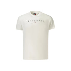 Tommy Hilfiger T-Shirt Μανίκια Κοντά Ανδρική Λευκή Κέντημα