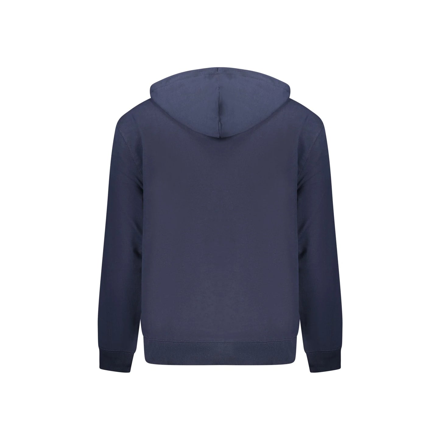 Calvin Klein Felpa Uomo Blu Cappuccio Garzata Tascone Ricamo Felpe - vista 2