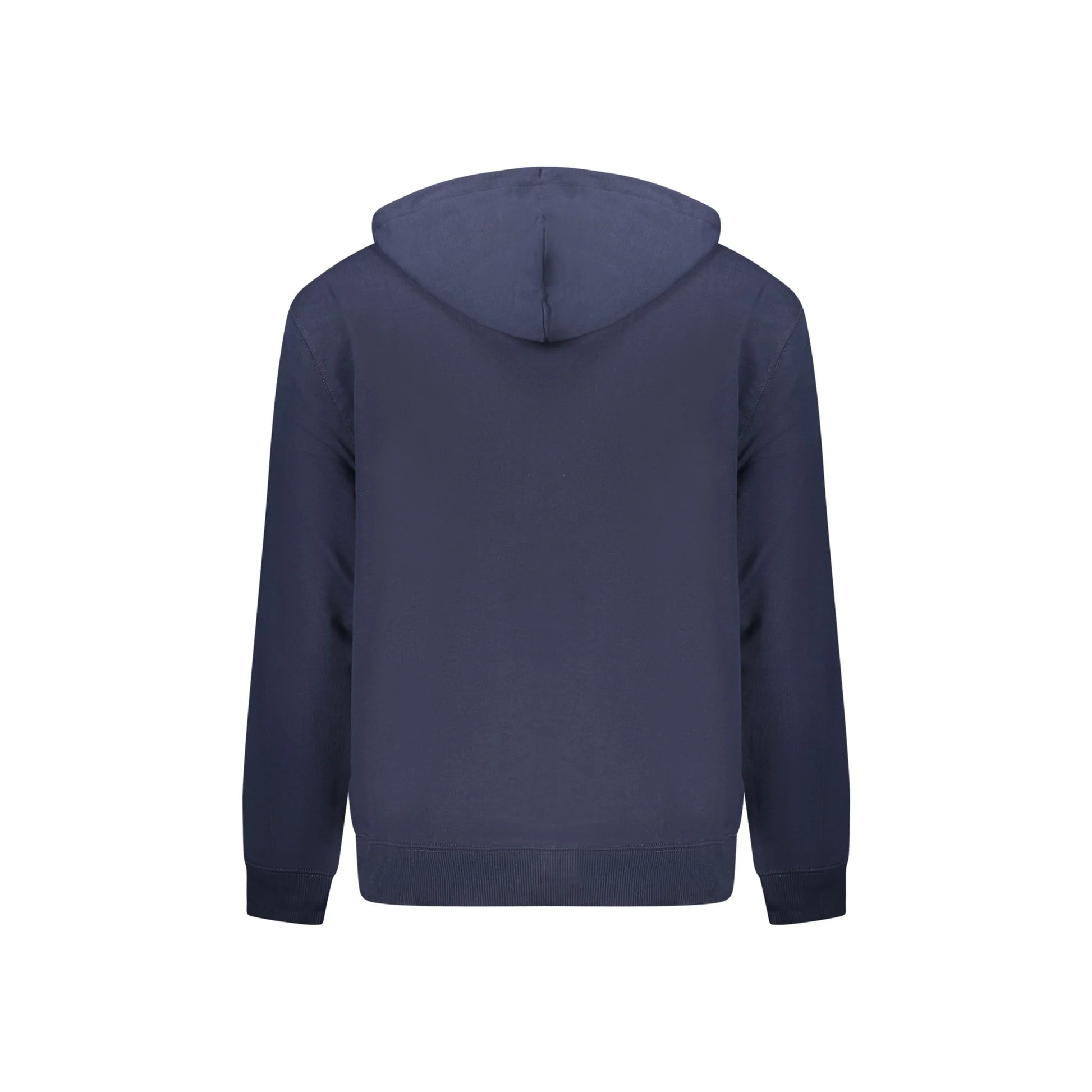 Calvin Klein Felpa Uomo Blu Cappuccio Garzata Tascone Ricamo Felpe - vista 2