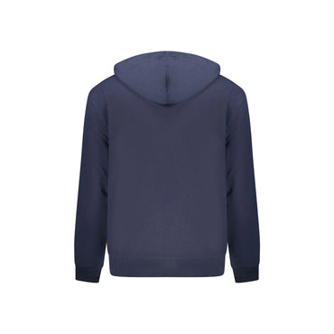 Calvin Klein Felpa Uomo Blu Cappuccio Garzata Tascone Ricamo Felpe - vista 2