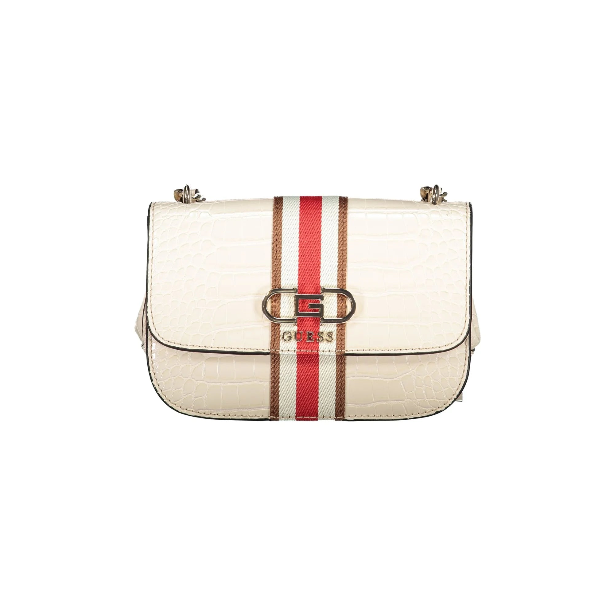 GUESS JEANS Borsa Donna a Tracolla Beige Nelka con Catena e Clip Borse - foto prodotto