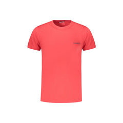 Bikkembergs T-Shirt Manga Curta Homem Vermelha Estampa Logo