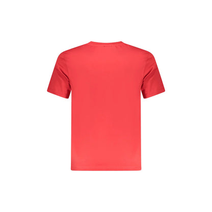 North Sails T-Shirt Maniche Corte Uomo Rossa Stampa Logo rosso - vista 2