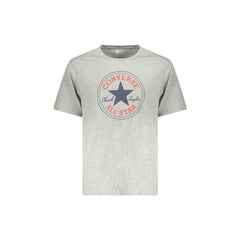 Converse T-Shirt Maniche Corte Uomo Grigia Stampa Logo