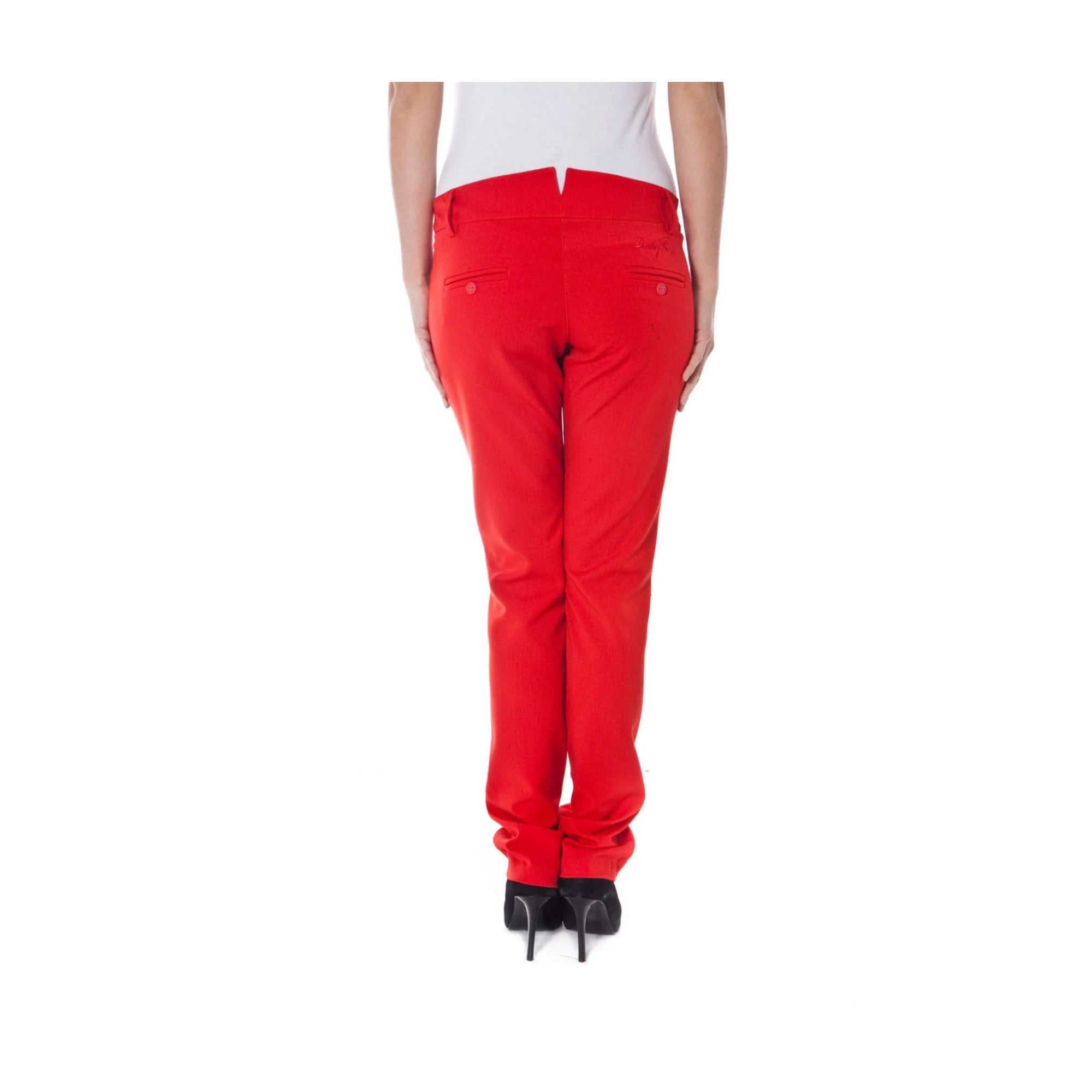DENNY ROSE PANTALONE DONNA ROSSO
