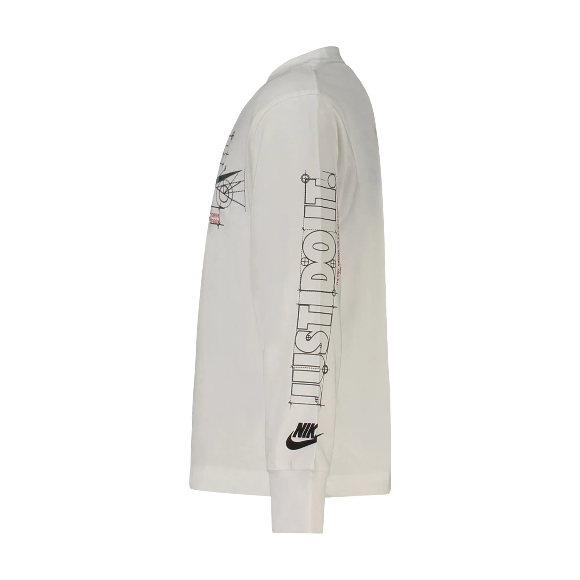 NIKE T-SHIRT MANICHE LUNGHE BAMBINO BIANCO