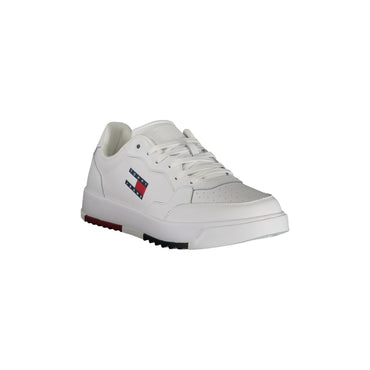 TOMMY HILFIGER Scarpe Sneakers Uomo Bianche con Logo Stampato bianco - vista 2