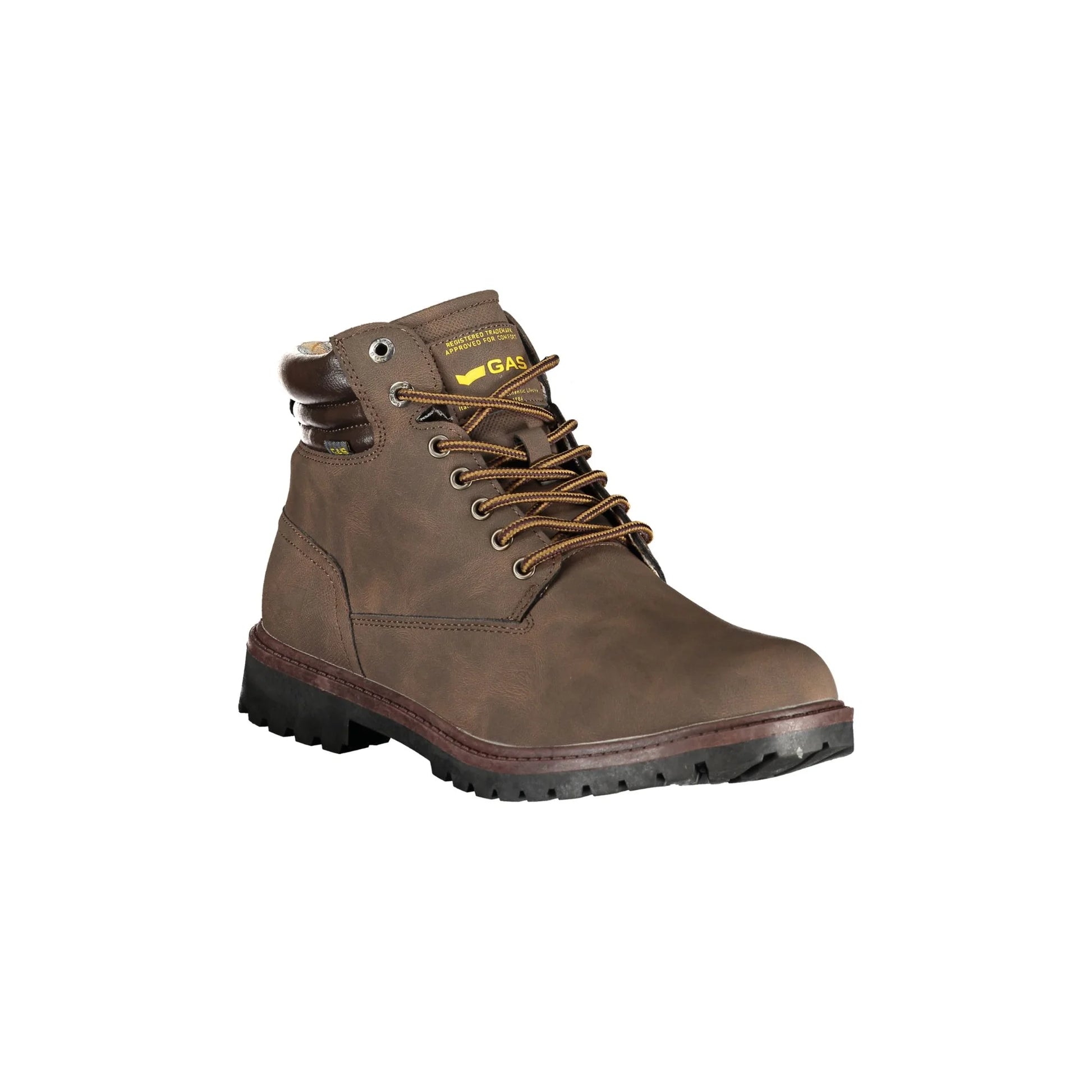 Gas Sneakers Uomo Marrone Stampa Logo - vista 2