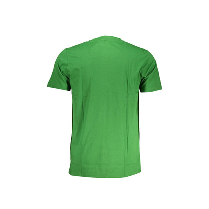 Cavalli Class T-Shirt Maniche Corte Uomo Verde Stampa - vista 2