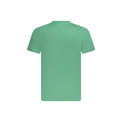 Fila T-Shirt Maniche Corte Uomo Verde Stampa Logo - vista 2