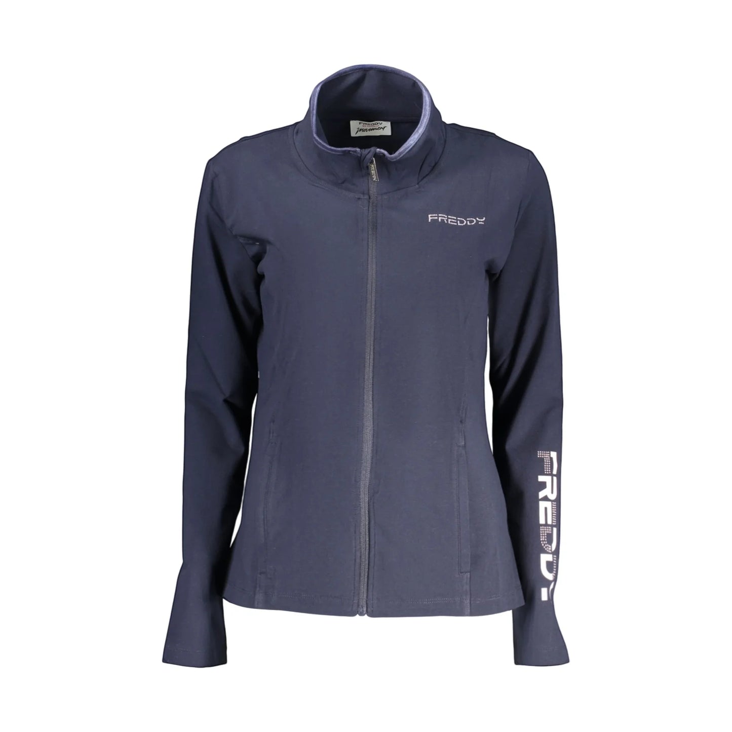 FREDDY FELPA CON ZIP DONNA BLU