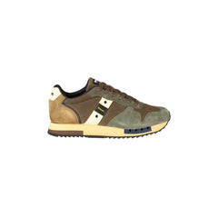 Blauer Sneakers Uomo Marroni Logo