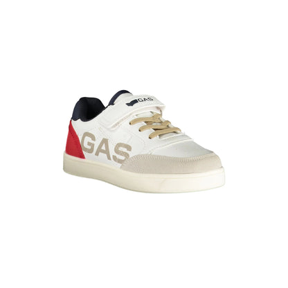 Gas Sneakers Bambino Bianche Lacci Elastici Strap Logo unisex bianco - vista 2